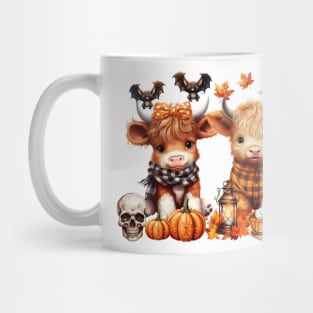 Happy Hallothanksmas Highland Cow #3 Mug